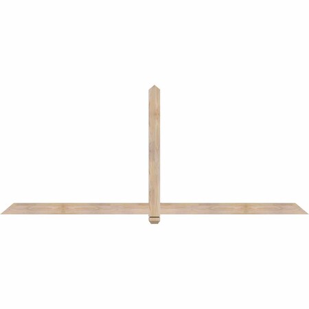 Ekena Millwork Eugene Smooth Timber Gable Bracket, Douglas Fir, 96"W x 40"H x 1 1/2"D x 3 1/2"F, 10/12 Pitch GBW096X40X0204EUG00SDF